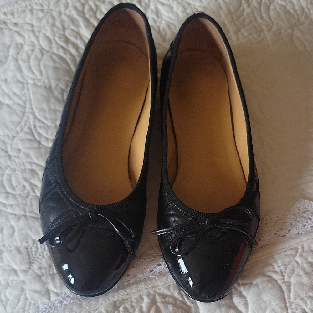 Browns Couture black leather ballet flats